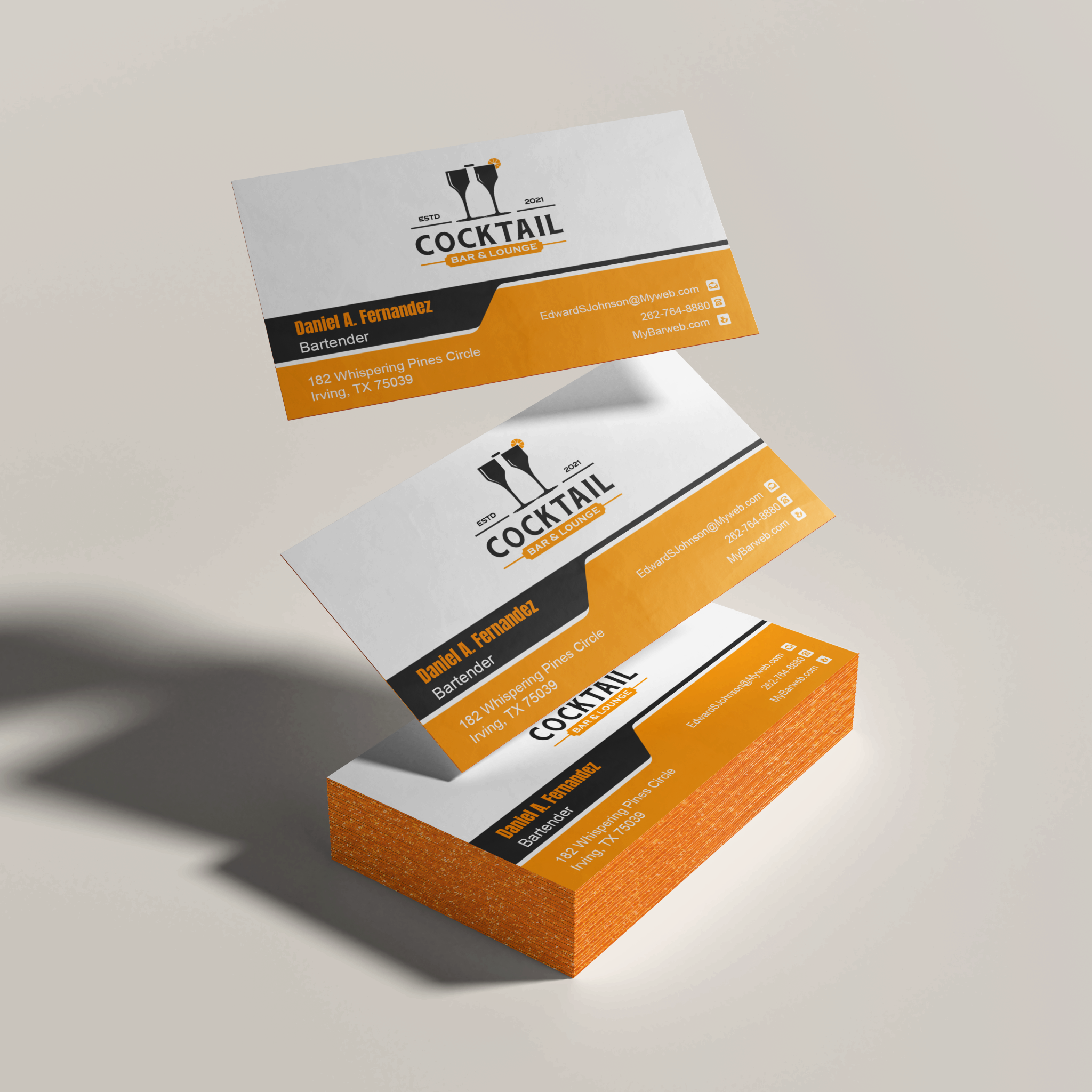 thick painted edge business cards 