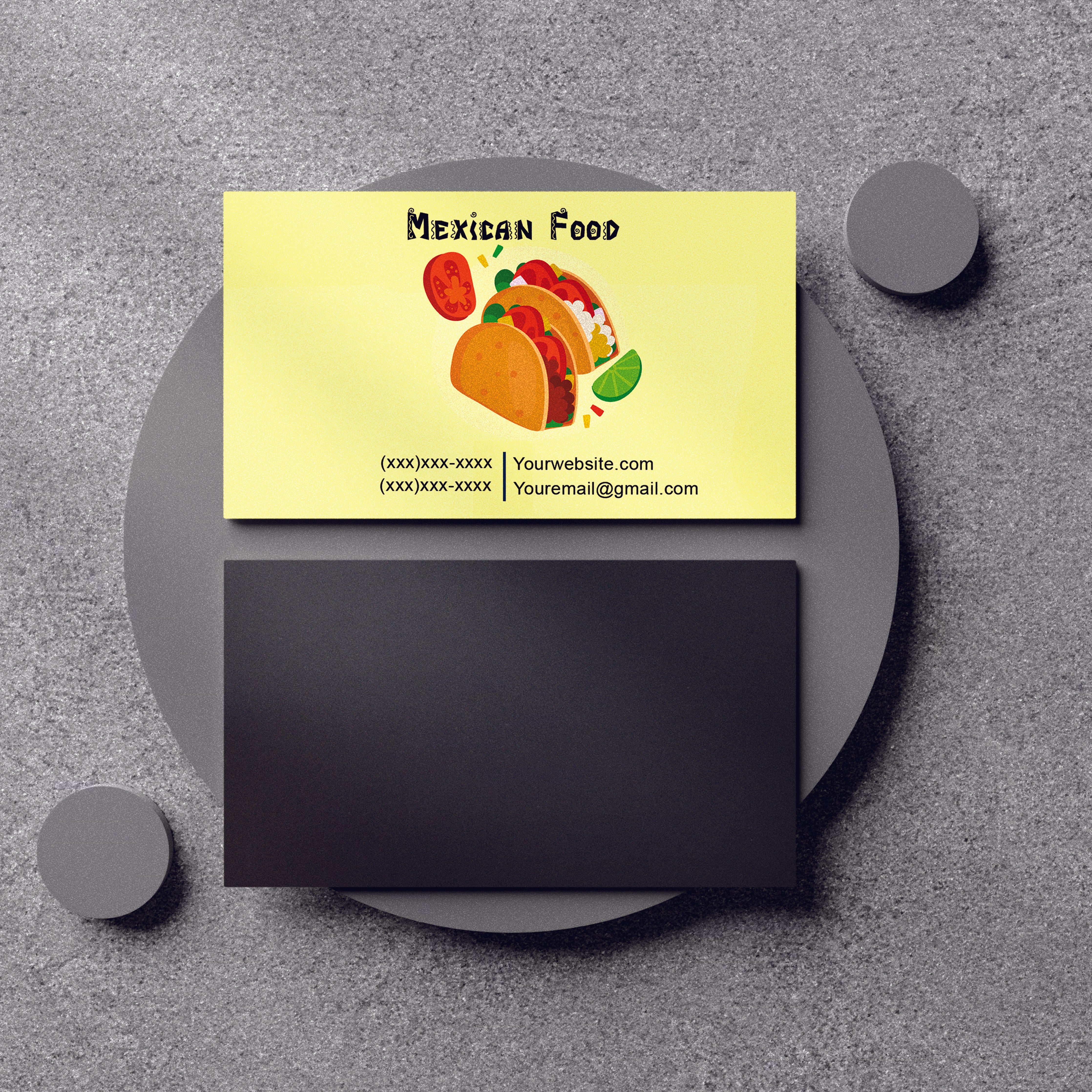 taco business cards