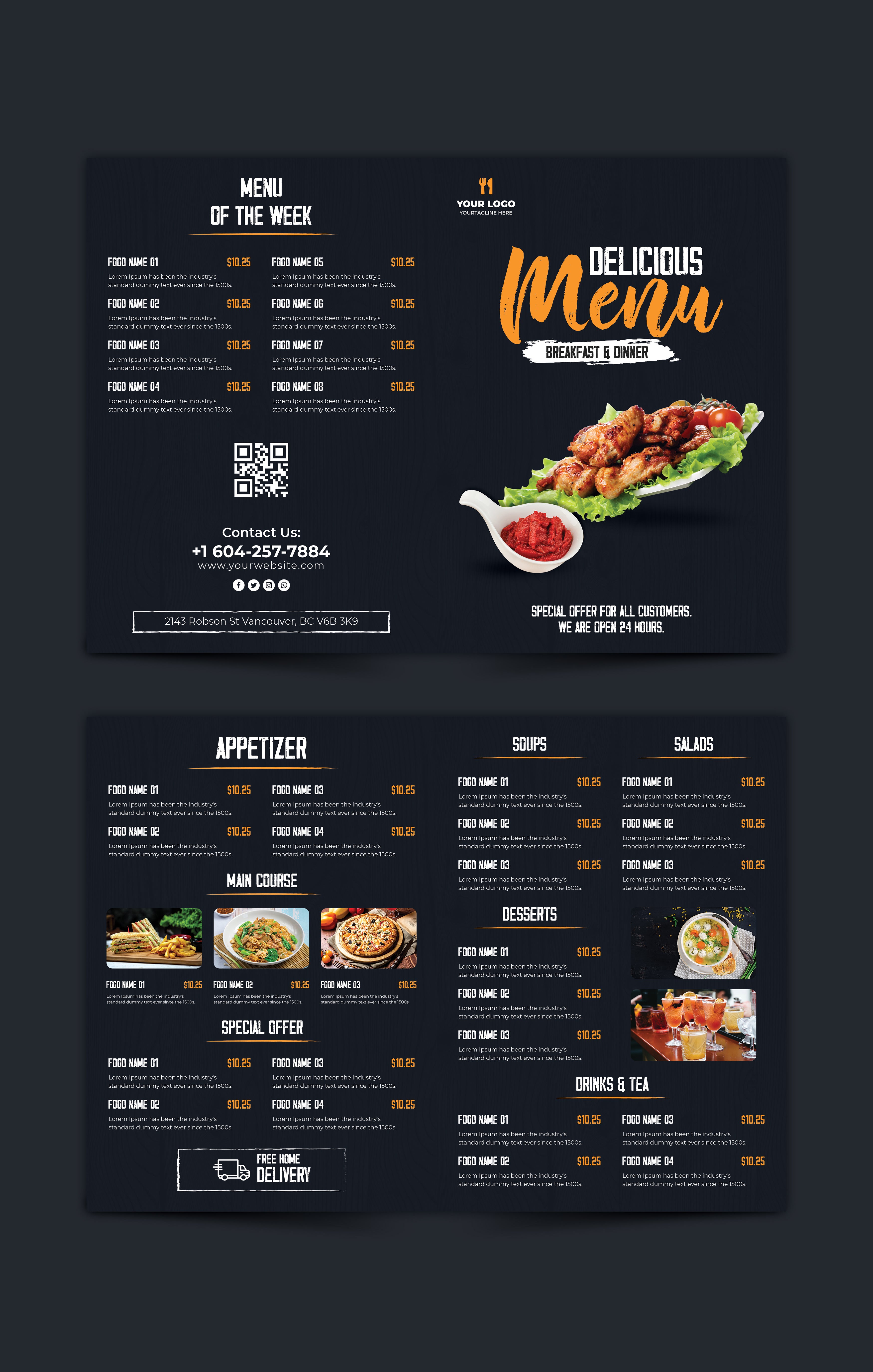 chinese restaurant menu printing