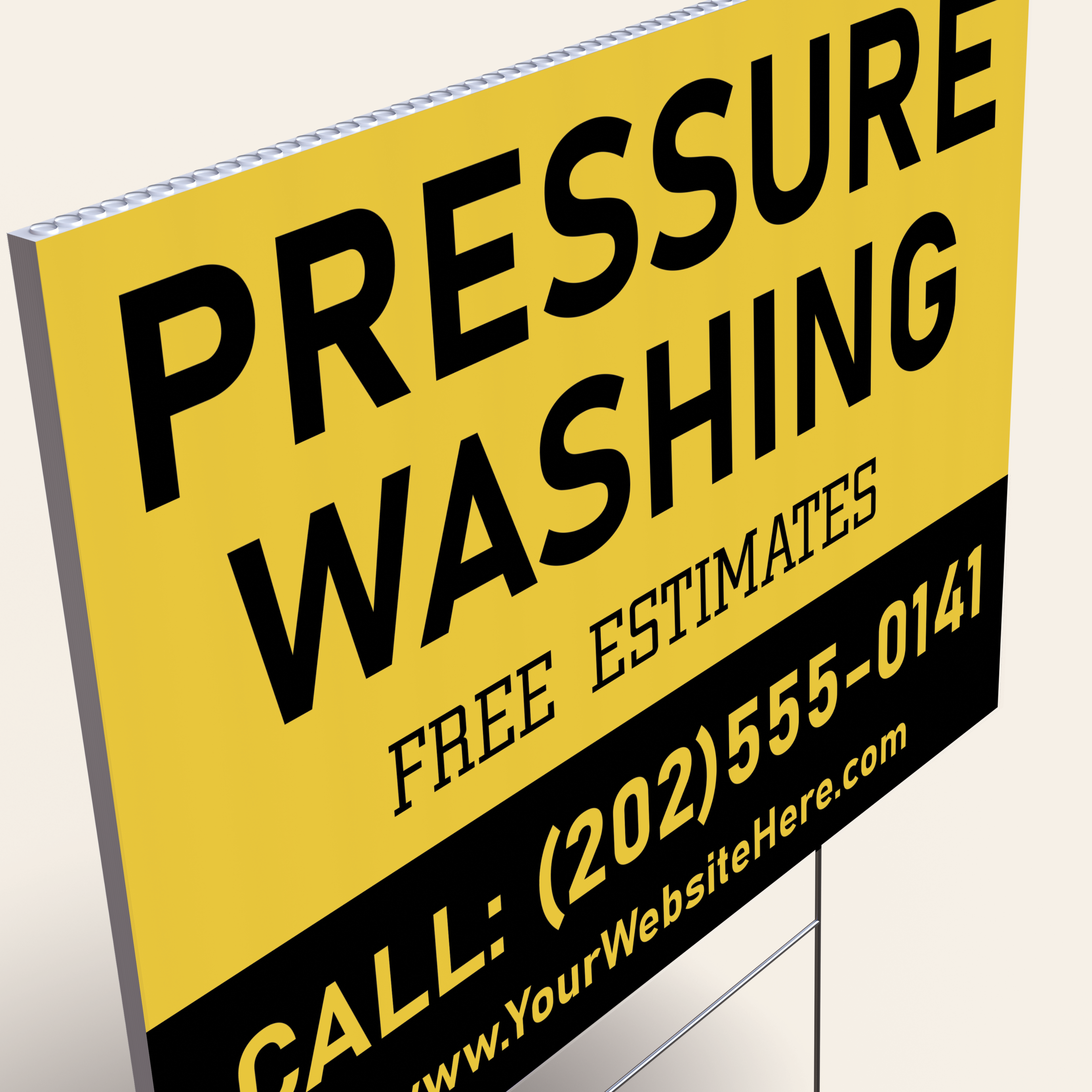 Pressure Washing Yard Signs