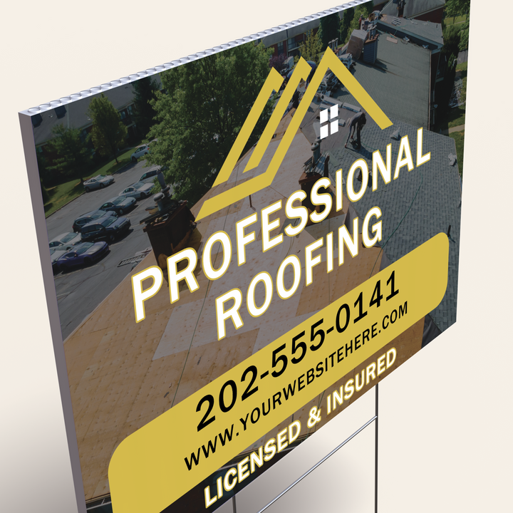 Roofing Yard Signs