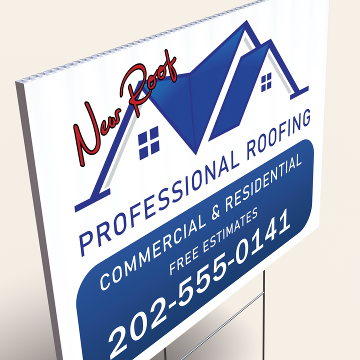 Roofing Yard Signs