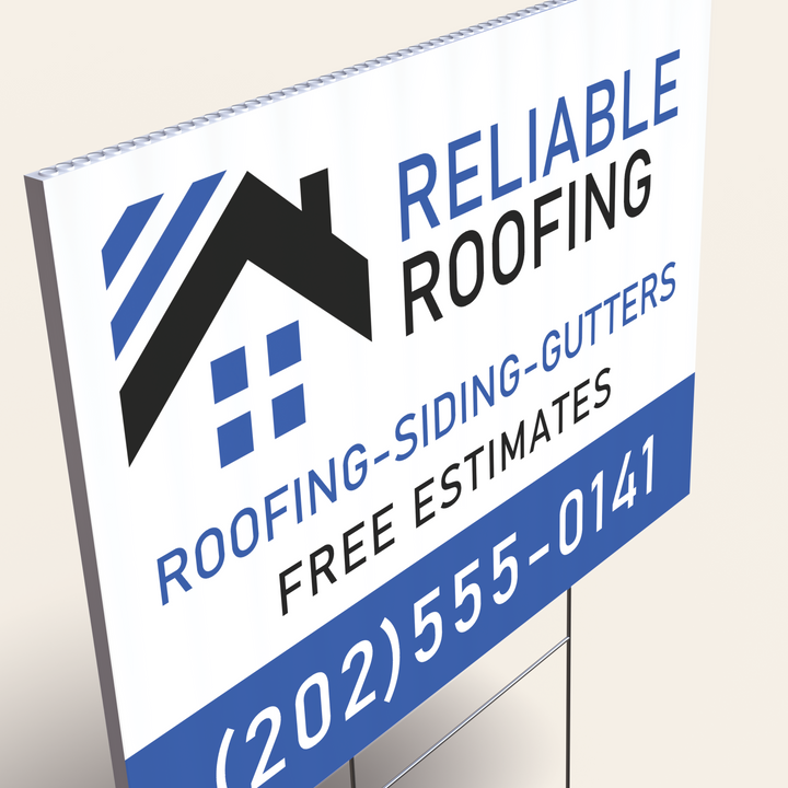 Roofing Yard Signs