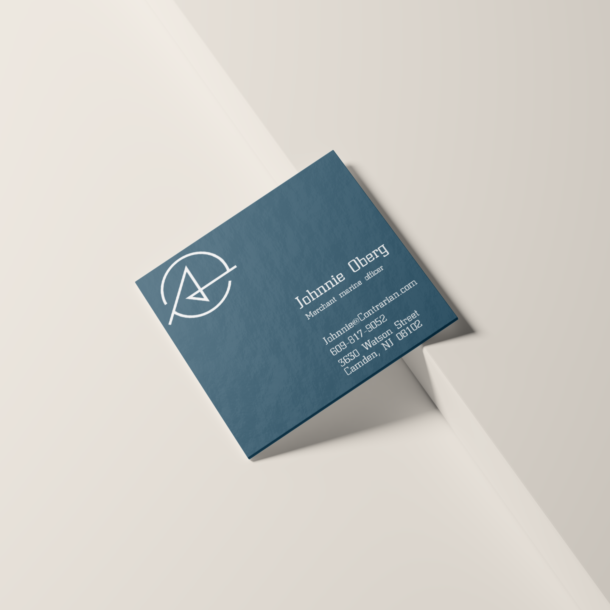 square shaped business cards