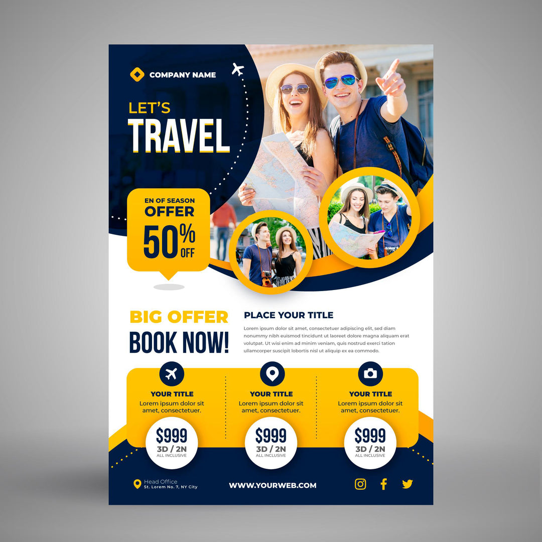 travel package flyer