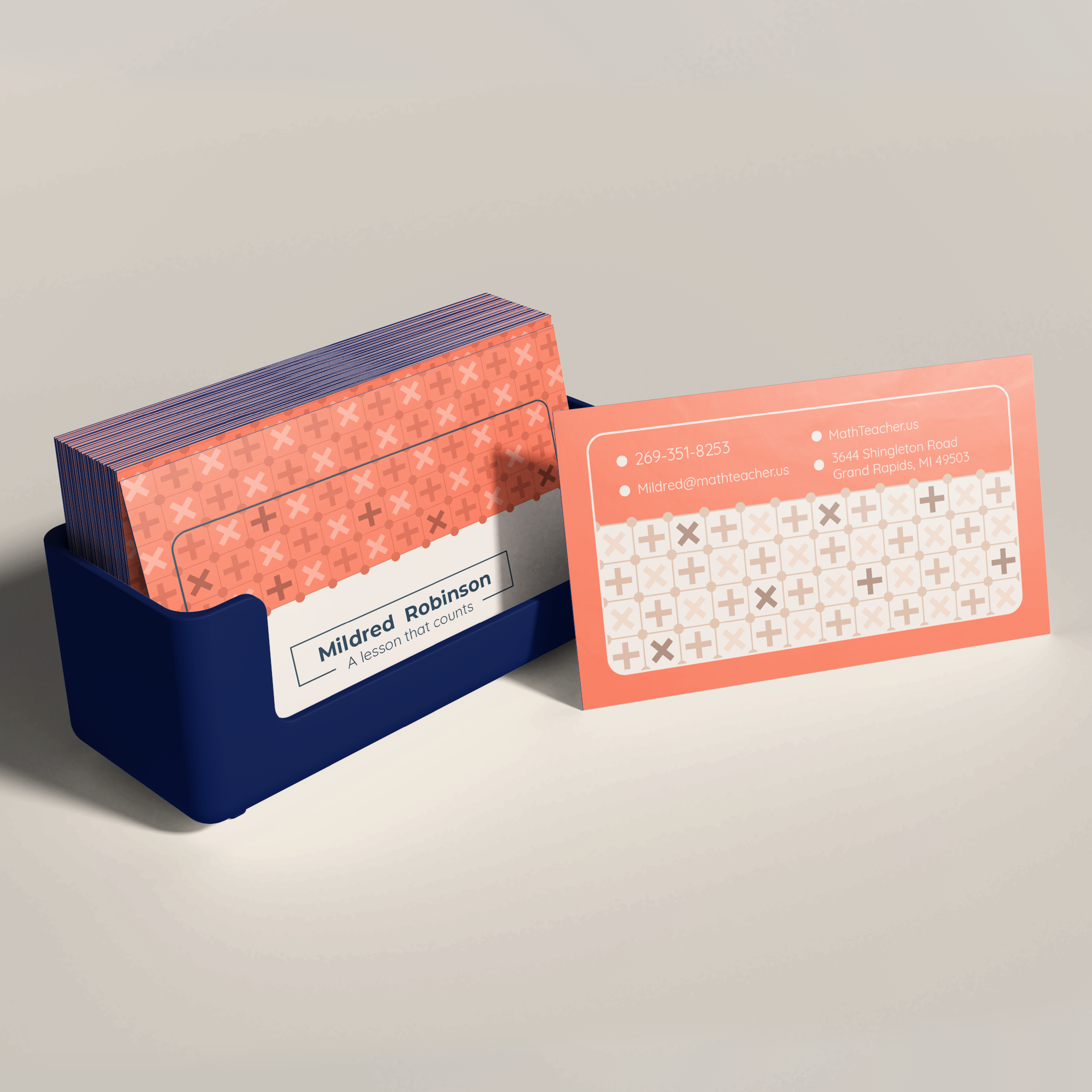 painted edge business card mockup