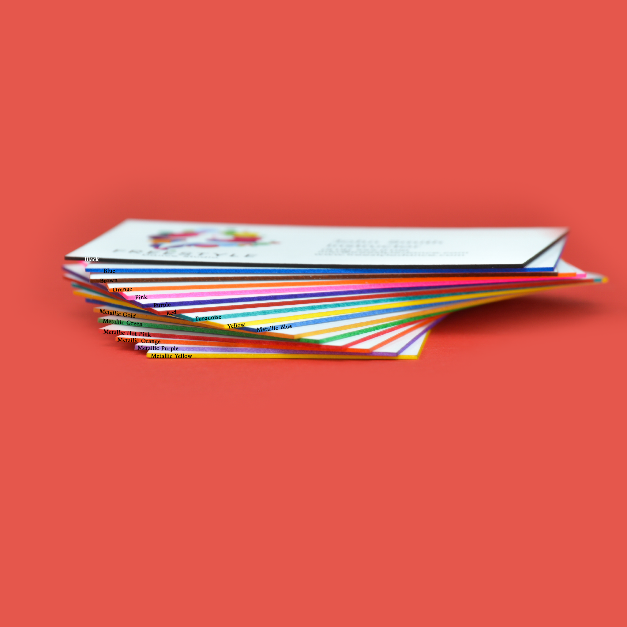 painted edge business card printing